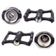 thumbnail image 2 of Eigraketly Pedal de bicicleta de 2 piezas, accesorios de ciclismo impermeables antideslizantes, plataforma de rodamiento antideslizante hueca, Ciclismo Rojo, 2 of 6