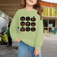 thumbnail image 2 of Mercatoo Kids Baby Halloween Sweatshirt Pumpkin Graphic Print Pullover for Boys Girls Crewneck Long Sleeve Tops, 2 of 6