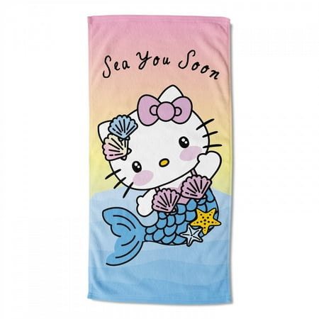 Hello Kitty Sea You Soon Mermaid Kitty 30x60 Beach Towel | Walmart Canada