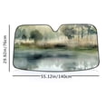 thumbnail image 4 of Awypu Trees Water Sunshades Keep Vehicle Cool Front Window Sun Shade for Car for Vehicle SUV Truck Protector 55.12*29.92 in, 4 of 7