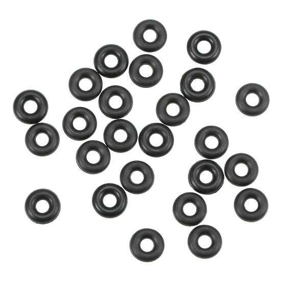 O-Rings Nitrile Rubber 2.6mm Inner Diameter 7mm OD 2.2mm Width Round Seal Gasket 25Pcs
