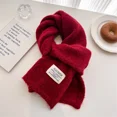 thumbnail image 5 of 2024 Nueva bufanda de lana de invierno cálida y gruesa sólida bufandas más cálidas para hombres y mujeres moda de punto chal versátil babero de cuello suave diseñador, 5 of 5