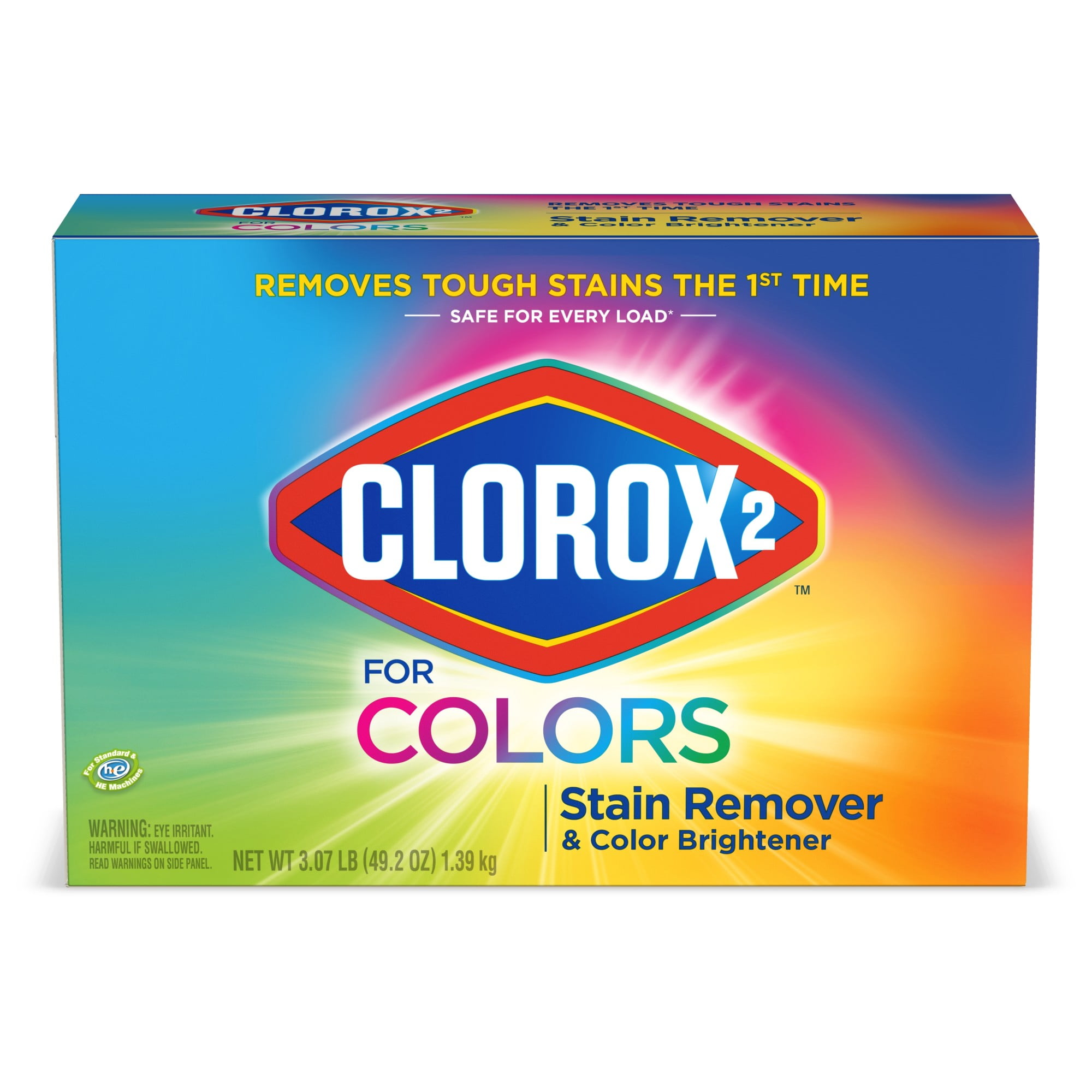 Clorox 2 for Colors Stain Remover and Color Brightener Powder - 49.2