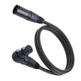 thumbnail image 1 of Right Angle XLR Cable, XLR Female to Male 90 Degree Cable Adapter, Microphone Extension, 1 of 7
