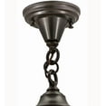 thumbnail image 3 of Meyda Tiffany 165492 Revival Schoolhouse 8" Wide Semi-Flush Globe Ceiling Fixture - Brown, 3 of 7