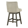 thumbnail image 5 of Granville 26" Swivel Counter Stool in Wheat Beige Fabric  with Gray Legs, 5 of 8