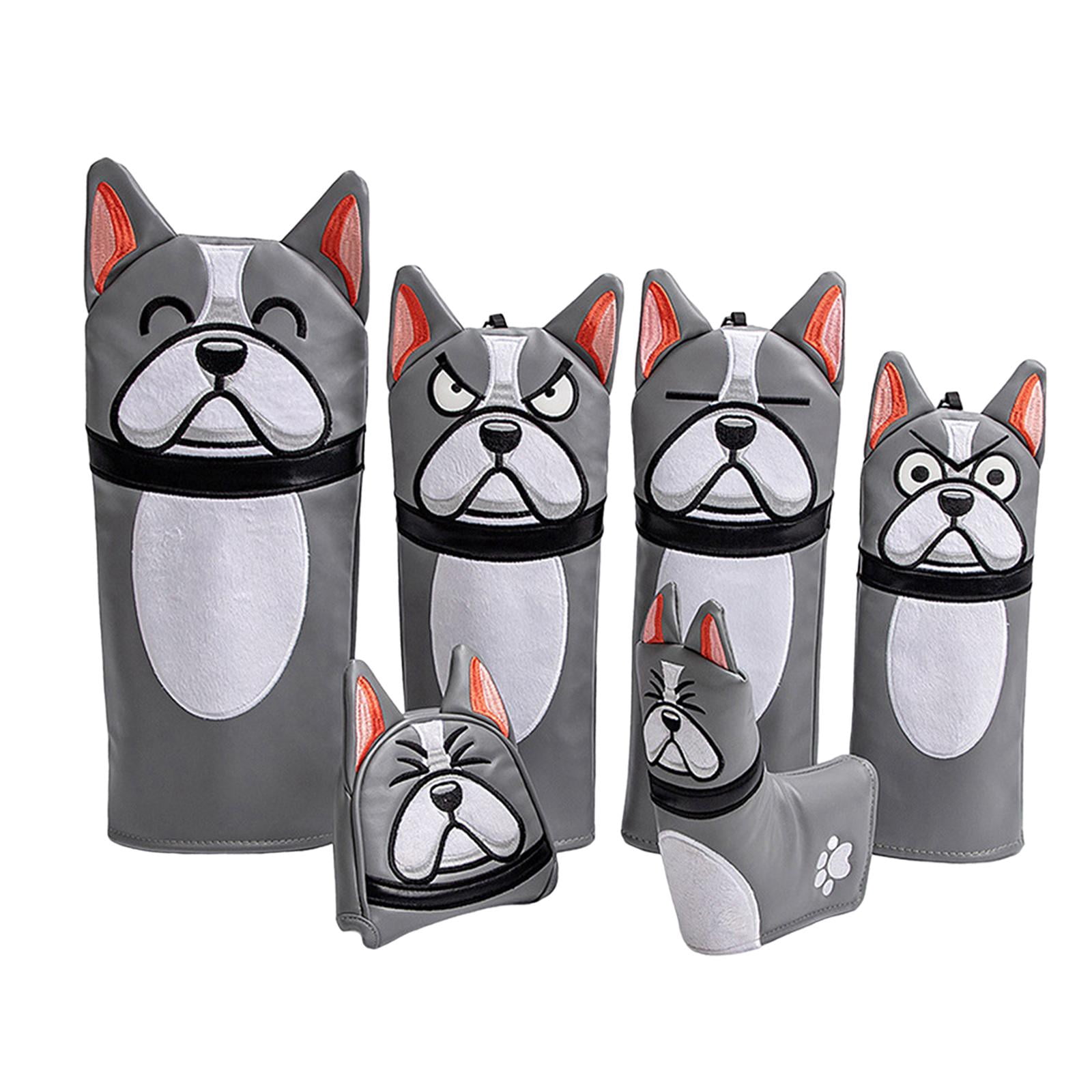 harayaa Golf Club Headcovers Equipment PU Lightweight Golf Wood Head Covers for Practice 6Pcs