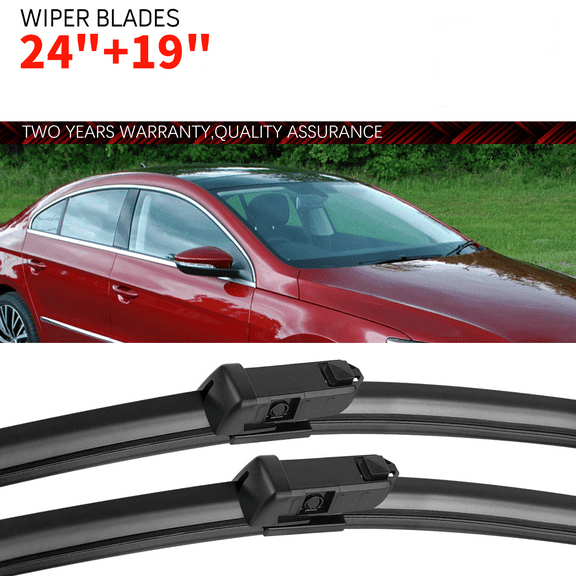 Windshield Wiper Blades 24" 19" Replacement for Volkswagen CC 2013-2017, Volkswagen Jetta 2011-2018