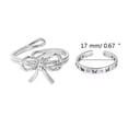 thumbnail image 3 of 2Pcs Stackable Joint Finger Rings Women Open Rings Set Stackable Finger Joint Rings Thumb Rings, 3 of 9