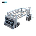 thumbnail image 6 of CLEARANCE! Twin Size Forklift Car-Shaped Loft Bed with Storage Shelves,Gray, 6 of 9