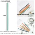 6-Piece Silicone Bendy Straw Tips - Multicolor Covers For 8mm Metal Straws