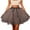 Coffee, variant on Women's Tulle Skirt With Bow Detail Dense Weave Breathable Versatile WH2 One Size