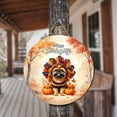 thumbnail image 3 of Happy Thanksgiving Brussels Griffon Turkey Costume Pumpkins Autumn Leaves Round Wood Sign Griff Dog Lover Hanging Wall Home Decor - 130144, 3 of 5