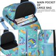 thumbnail image 4 of Crossbody Sling Backpack for Women Men Ocean Cute Shark Shoulder Sling Crossbody Casual Chest Bag for Travel Sports Running Hiking, 4 of 5