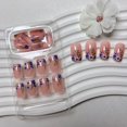 thumbnail image 4 of Acrílico cuadrado Blruyci de Press on Nails, color rosa claro, 24 unidades, 4 of 7