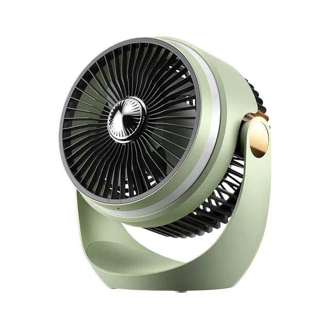 Yuarrent Ventilador silencioso portátil con ajuste de velocidad del viento de tres velocidades y función antimosquitos. Electrodomésticos Verde claro