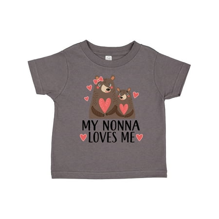 

Inktastic My Nonna Loves Me Bear Gift Toddler Boy or Toddler Girl T-Shirt