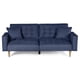 thumbnail image 2 of Sofá Cama Makora Maxim Azul Lino 3 Posiciones con Soft Foam Reclinable, 2 of 10