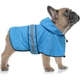 thumbnail image 2 of Waterproof Reflective Dog Raincoat - Adjustable Hooded Slicker Poncho Pet Rain Coat, Lightweight Dog Rain Jacket for Small to X- Large Dogs and Puppies, 2 of 6