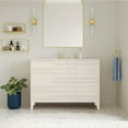 thumbnail image 2 of Cascade 48" Freestanding Bathroom Vanity in White Oak with 3-Hole Widespread Sink Top, 2 of 9