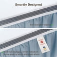 thumbnail image 5 of California Design Den 100% Organic Cotton Percale Twin XL Fitted Sheet Only, Soft, Crisp, Deep Pocket, Snug-Fit with Special Elastic, Side Indicators - Blue Hydrangea, 5 of 9