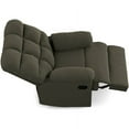 thumbnail image 4 of Homesvale Microfiber Recliner, Sage Gray, 4 of 8