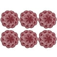 thumbnail image 2 of Dream Lifestyle 6pcs Doilies, Crochet Cotton Lace Table Placemats Doilies, Handmade Round Crochet Doilies Hook Flower Hollow Decorative Cushion Plate Pad Insulation Dining Table Mats 8inch, 2 of 7