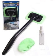 Telebrands Windshield Wonder Microfiber Long Handled Cleaning Tool
