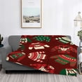 thumbnail image 4 of FUNIER Christmas Blanket Chrismas Sweater Printed Soft Flannel Blanket Machine Washable Lightweight Warm Christmas Fuzzy Blanket for Couch,Sofa and Bed, 4 of 5