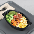 thumbnail image 5 of Karat [150 ct - 24oz] Reusable Microwaveable Oval Meal Prep Food Container with Clear Lid, Black, PP, 5 of 10