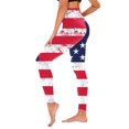 thumbnail image 1 of B91xZ Leggings d'Entraînement pour Femmes Taille Élastique Extensible Legging à Enfiler, Rouge S, 1 of 4