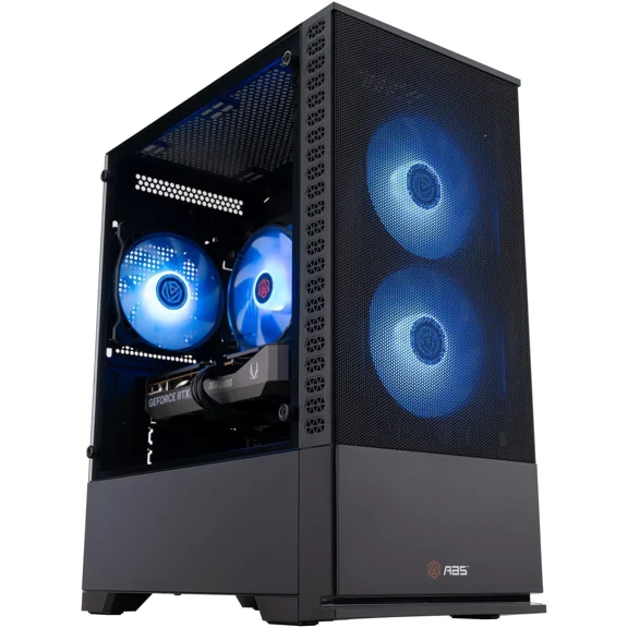 ABS Cyclone Aqua Gaming PC - Windows 11 - Intel Core i5-14400F - RTX 5060 8GB - DLSS 4 - AI-Powered Performance - 32GB DDR4 3200 - 1TB M.2 NVMe SSD - CA14400F50605