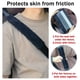thumbnail image 4 of Juego de 2 almohadillas para orejas universales para cinturón de seguridad de coche cinturón de seguridad, correa de hombro, almohadilla de arnés para coche/bolso (negro), 4 of 5