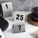 thumbnail image 3 of 25 Stainless Steel Table Numbers with Stable Base for Events and Venues, 3 of 5