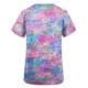 thumbnail image 4 of Blusas para Mujeres Flor Púrpura Casual Impresión de Conciencia de Alzheimer, Camiseta de Manga Corta con Cuello en V para el Apoyo de la Enfermera Y Diario, 4 of 4