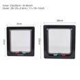 thumbnail image 3 of Cat Dog Flap Door, Square ABS Acrílico controlable Switch Pet Door 4 Way Locking Mascotas Impermeabl ittens Waistline Under 29.53 Inch(Negro) 4 Vías de Spptty suministros para gatos, 3 of 7