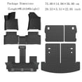 thumbnail image 5 of Floor Mats for 2024 2025 2026 Hyundai Santa Fe 6&7 Seats Fit Gas&Hybrid Cargo Mat, 5 of 6