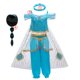thumbnail image 1 of Disney Jasmine Dress Aladdin Princess Magic Lamp Girls Birthday Party Cosplay Costume Top+Pant+Headband Carnival Clothes Vestido11-12T(Size160) Gao Jinjia LED, 1 of 2