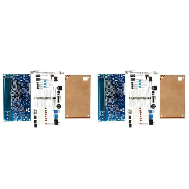 2X Kit de Contador Geiger de Montaje DIY, Módulo Contador, Detector de Radiación Nuclear con Alarma de Luz y Sonido