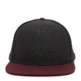 thumbnail image 3 of Outdoor Cap REDLBL104 Pro High Crown, Melton Wool Cap-Black/Wine, 3 of 8