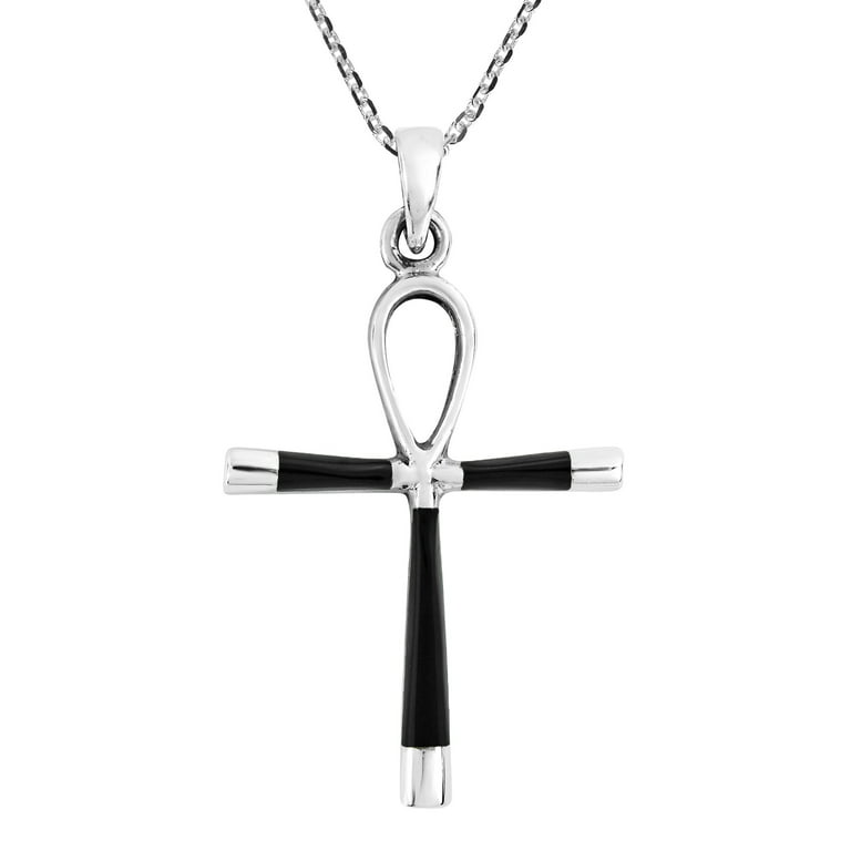 Ankh Sterling Silver Necklace - Mima's Of Warwick, LLC