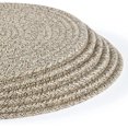 thumbnail image 3 of LoonWear 6 Pack Round Woven Placemats,13.8 inch Plate Chargers Mixed Brown Thick Place Mats Cotton Rope Braided Tablemats Rattan Mats for Christmas Table Decoration, 3 of 5