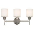 thumbnail image 1 of Aubrey Indoor 3-Light Vanity Fixture, Satin Nickel, 1 of 1