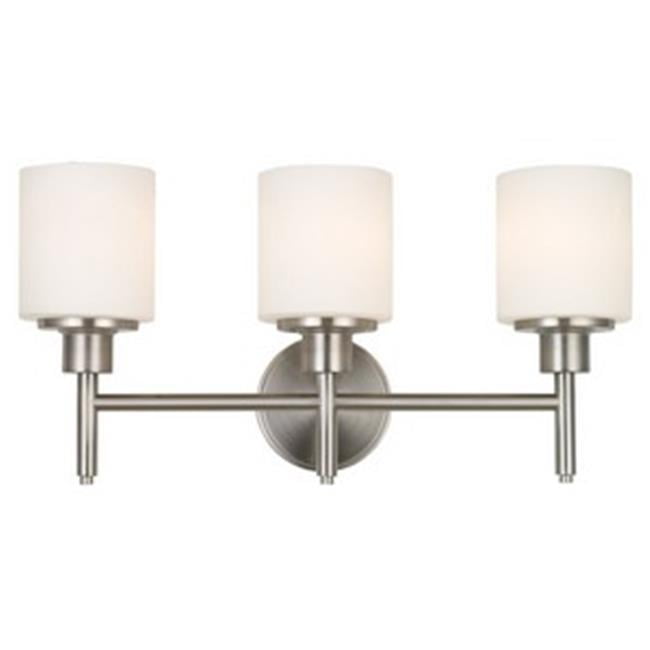 Design House 556209 Aubrey Indoor 3 Light Vanity Fixture Satin Nickel