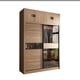 thumbnail image 4 of Modern Simple Wardrobe Glass Sliding Door Divider Women Storage Organizer Closet Bedroom Unique Quarda Roupra Household Items My Lux Decor Round, 4 of 8