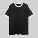 thumbnail image 1 of pstuiky camisetas de manga corta para hombre, Camisa de verano para hombre, holgada, a la moda, informal, con contraste de colores, cuello redondo y mangas cortas. camisas casuales para hombre l, 1 of 6
