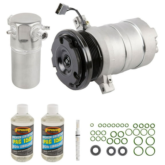 AC Compressor & A/C Repair Kit For 1995 Chevy & GMC Full Size Van - Includes Drier, Expansion Valve, PAG Oil & O-Rings! - BuyAutoParts
