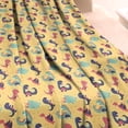 thumbnail image 3 of Yellow Cartoon Dinosaurs Pattern Blanket,Comfortable Soft Flannel Throw Blanket,All Season,Warm Lightweight Blankets for Sofa Bed Couch Living Room Chair,40"x50", 3 of 4