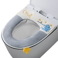 thumbnail image 1 of Cojín de inodoro grueso con asa, cojín para asiento de inodoro, tipo cremallera, cojín para asiento de inodoro, cojín para cuello de inodoro, 1 of 5