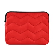 JIALIOU Laptop Sleeve Case with Zipper 13-13.3/15-16 Inch Compatible with MacBook HP Lenovo Dell ASUS Acer, Red